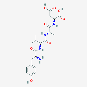 molecular formula C21H30N4O8 B10853899 Tyrosyl-valyl-alanyl-aspartic acid 