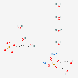 molecular formula C6H24Na2O17P2-2 B10853962 Glycerophosphate (sodium salt hydrate) 