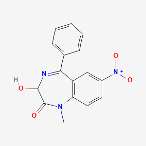 molecular formula C16H13N3O4 B10853987 Nitemazepam CAS No. 40762-03-6
