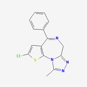 molecular formula C15H11ClN4S B10854001 Deschloroclotizolam CAS No. 1629324-97-5