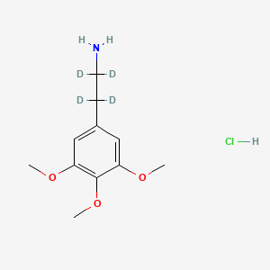 molecular formula C11H18ClNO3 B10854010 Mescaline-d4 (hydrochloride) 