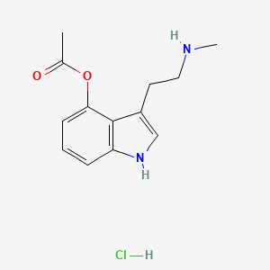 molecular formula C13H17ClN2O2 B10854015 4-acetoxy NMT (hydrochloride) 