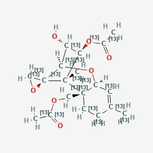 molecular formula C19H26O7 B10854071 Diacetoxyscirpenol-13C19 