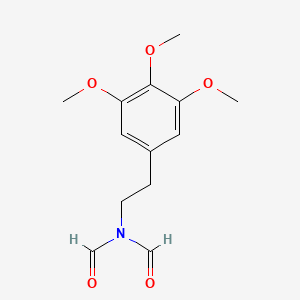 molecular formula C13H17NO5 B10854090 N,N-Diformylmescaline 