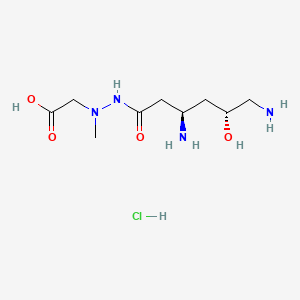 molecular formula C9H21ClN4O4 B10854101 Negamycin (hydrochloride) 