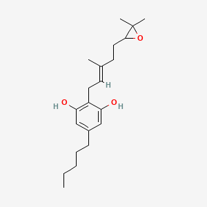 molecular formula C21H32O3 B10854138 6',7'-epoxy Cannabigerol 