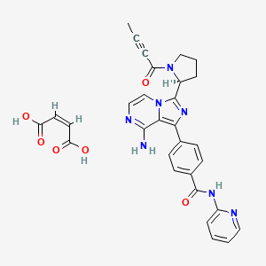 molecular formula C30H27N7O6 B10854170 Acalabrutinib Maleate CAS No. 2242394-65-4