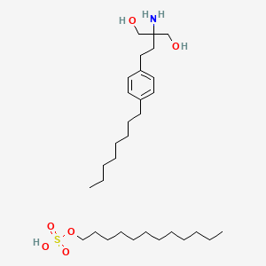 molecular formula C31H59NO6S B10854172 Fingolimod Lauryl Sulfate CAS No. 1967800-35-6