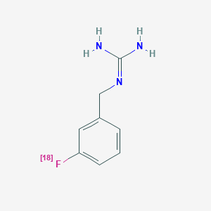 molecular formula C8H10FN3 B10854238 m-(18F)-Fluorobenzylguanidine CAS No. 156021-12-4