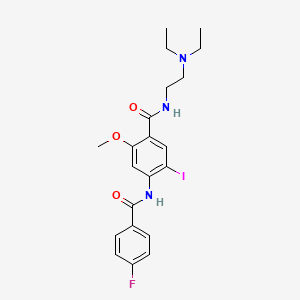molecular formula C21H25FIN3O3 B10854266 Ioflubenzamide CAS No. 864462-68-0