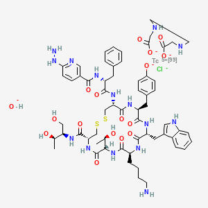 molecular formula C61H81ClN15O17S2Tc B10854284 99Mtc-hynic (Tyr3)-octreotide CAS No. 913556-61-3