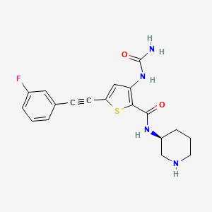 molecular formula C19H19FN4O2S B10854287 Lsmotinib CAS No. 2127107-15-5