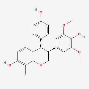 molecular formula C24H24O6 B10854291 Cantrixil CAS No. 1803036-93-2