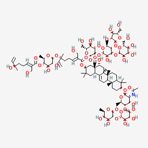 molecular formula C98H155NO46 B10854299 Avicin D CAS No. 197787-20-5