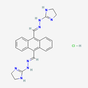 molecular formula C22H23ClN8 B10854382 Bisantrene HCl 