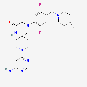 molecular formula C27H37F2N7O B10854392 UZH2 