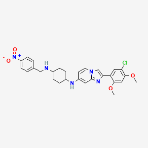molecular formula C28H30ClN5O4 B10854419 OTS193320 