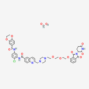 molecular formula C50H50ClN7O13 B10854448 CCT367766 formic 