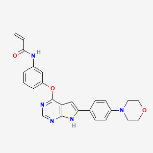 molecular formula C25H23N5O3 B10854476 BTK inhibitor 10 