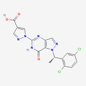 molecular formula C17H12Cl2N6O3 B10854496 Hif-phd-IN-1 