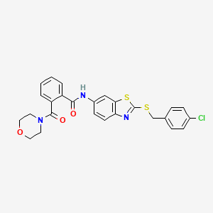 molecular formula C26H22ClN3O3S2 B10854539 CID1231538 