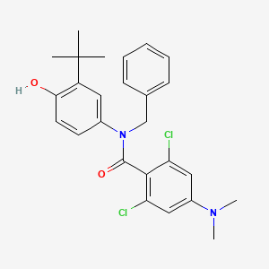 molecular formula C26H28Cl2N2O2 B10854636 CCNDBP1 Human Pre-designed siRNA Set A 