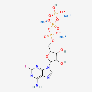 molecular formula C10H12FN5Na3O13P3 B10854678 F-ara-ATP (trisodium) 