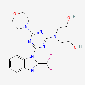 molecular formula C19H23F2N7O3 B10854700 PI3K-IN-31 