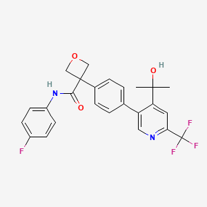 molecular formula C25H22F4N2O3 B10854735 Ido1-IN-19 