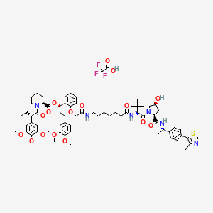 molecular formula C70H91F3N6O16S B10854770 dTAGV-1 TFA 