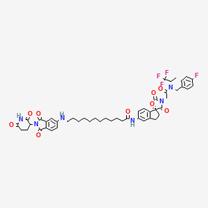 molecular formula C48H52F4N6O9 B10854791 JQAD1 