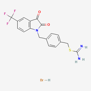 molecular formula C18H15BrF3N3O2S B10854826 KS106 