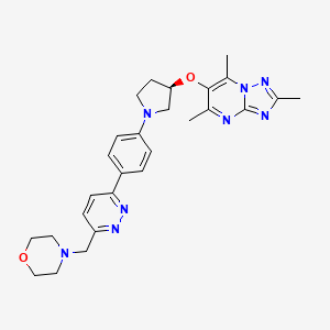 molecular formula C27H32N8O2 B10854968 AZD0095 