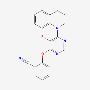 molecular formula C20H15FN4O B10855031 Chitin synthase inhibitor 4 