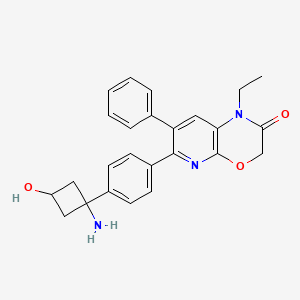 molecular formula C25H25N3O3 B10855051 Engasertib CAS No. 1313439-71-2