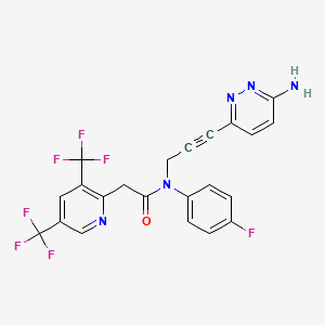 molecular formula C22H14F7N5O B10855052 RP-6685 