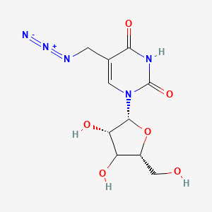molecular formula C10H13N5O6 B10855054 5-Azidomethyl-uridine 