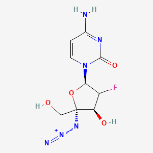 molecular formula C9H11FN6O4 B10855113 FNC (hydrochloride) 