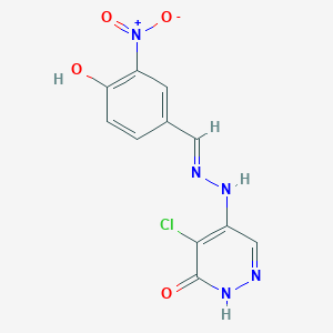 molecular formula C11H8ClN5O4 B10855116 L82 