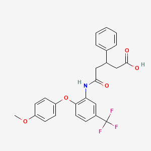 molecular formula C25H22F3NO5 B10855142 84-B10 