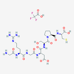 molecular formula C27H43F3N10O13S B10855184 GRGDSPC TFA 