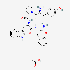 molecular formula C36H42N6O7 B10855196 Endomorphin 1 acetate 
