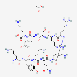 molecular formula C64H109N21O17 B10855201 Selcopintide (acetate) 