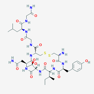 molecular formula C39H61N11O12S2 B10855220 (Thr4,Gly7)-Oxytocin 