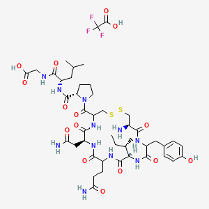 molecular formula C45H66F3N11O15S2 B10855224 Oxytocin free acid (TFA) 
