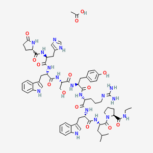 molecular formula C66H87N17O14 B10855228 sGnRH-A (acetate) 