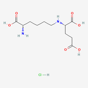 molecular formula C11H21ClN2O6 B10855236 Saccharopine (hydrochloride) 