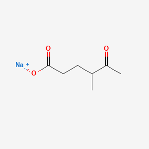 molecular formula C7H11NaO3 B10855255 Sodium;4-methyl-5-oxohexanoate 