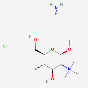 molecular formula C11H27ClN2O4 B10855281 Trimethyl chitosan CAS No. 52349-26-5