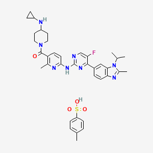 molecular formula C37H43FN8O4S B10855299 Cimpuciclib tosylate 